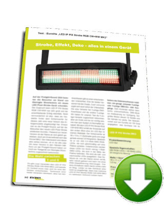 Test : Eurolite „LED IP PIX Strobe RGB CW+WW MK2”“